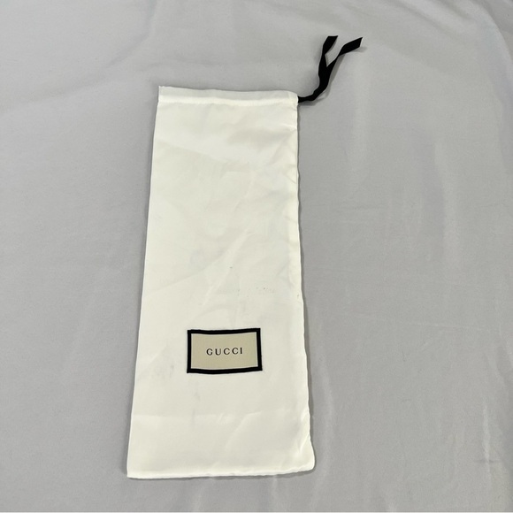 Gucci Dust Bag Travel Duster Shoe Protector Satin 16”x 6” rectangle white - Picture 1 of 10